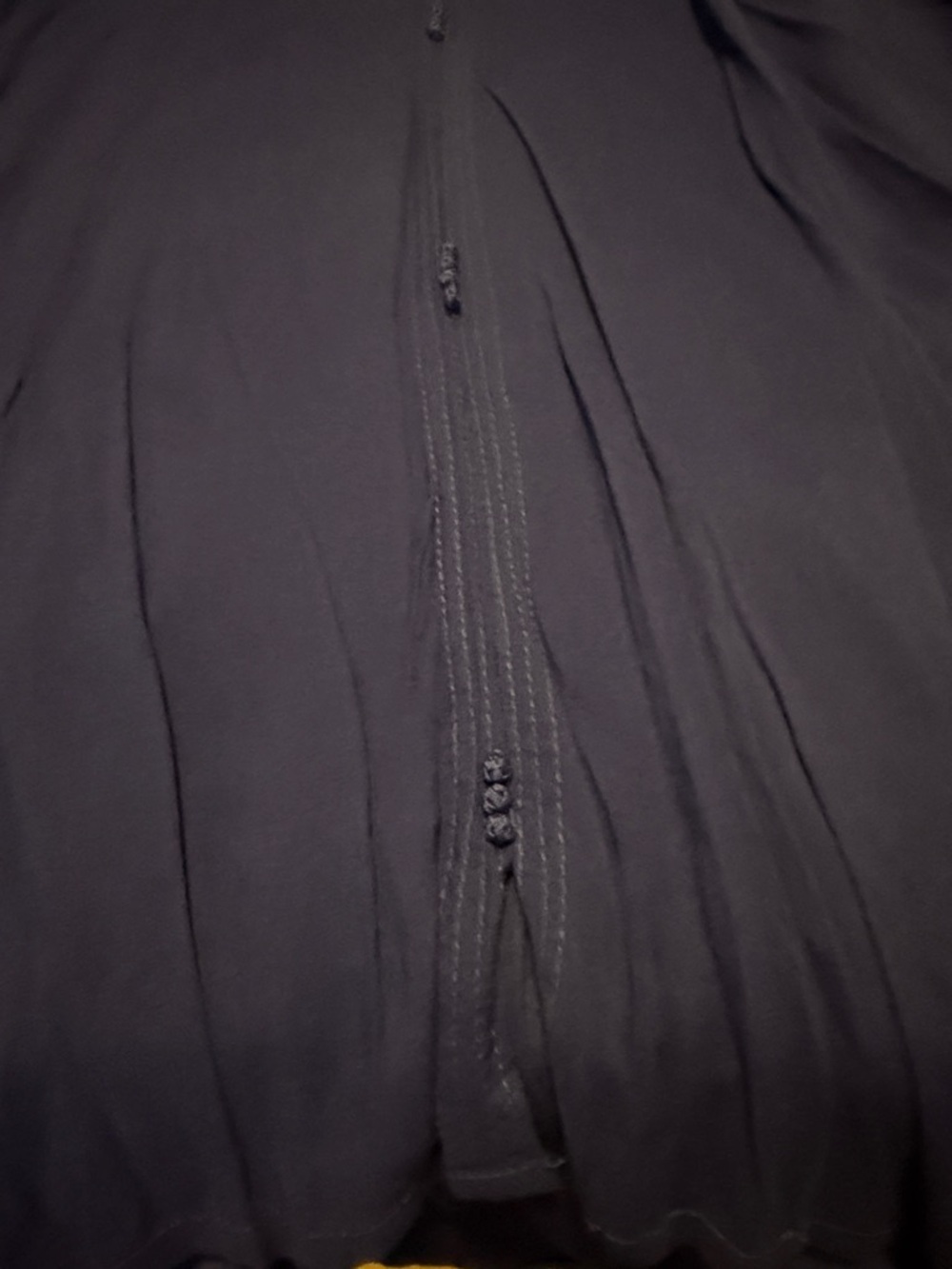 Navy Pleated Button-Front Blouse from marruecos - Picture 4 of 8